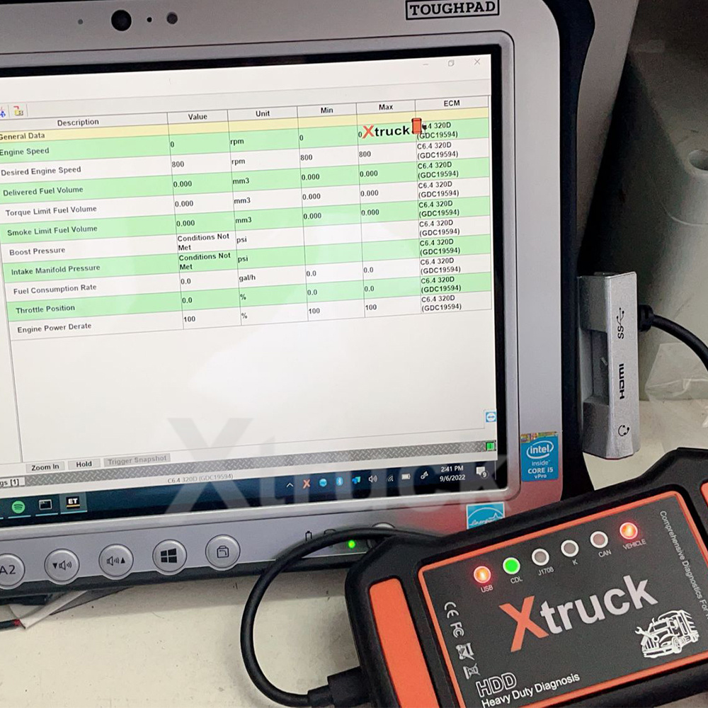 XTRUCK FOR CUMMINS-12 Cable engineering construction machinery truck excavator bus loader diagnostic tool