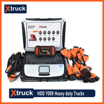 Xtruck Y009 HDD +CF19 Laptop for Heavy duty Truck Diagnostic Kit