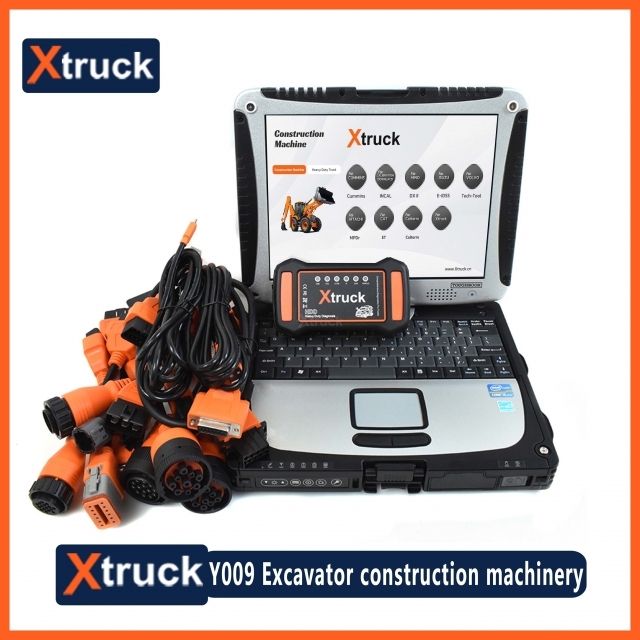 Xtruck Y009 HDD +CF19 Laptop for Construction Excavators Diagnostic Kit