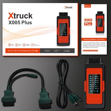 Xtruck X005 plus Intelligent Diagnosis ECU Quick Flashing post-processing diagnosis vehicle type system support Sinotruck Dongfeng SHACMAN