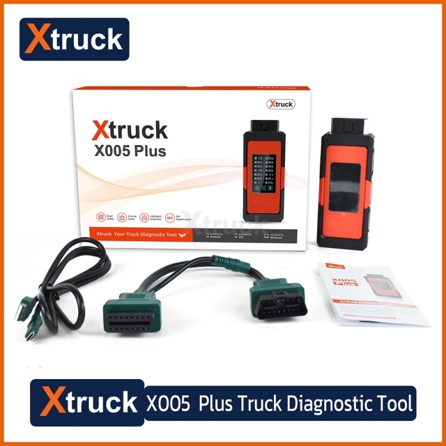 Xtruck X005 plus Intelligent Diagnosis ECU Quick Flashing post-processing diagnosis vehicle type system support Sinotruck Dongfeng SHACMAN